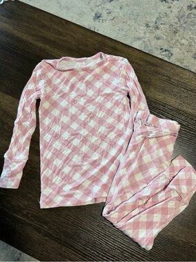 Posh Peanut Gingham Long Sleeve Pajamas